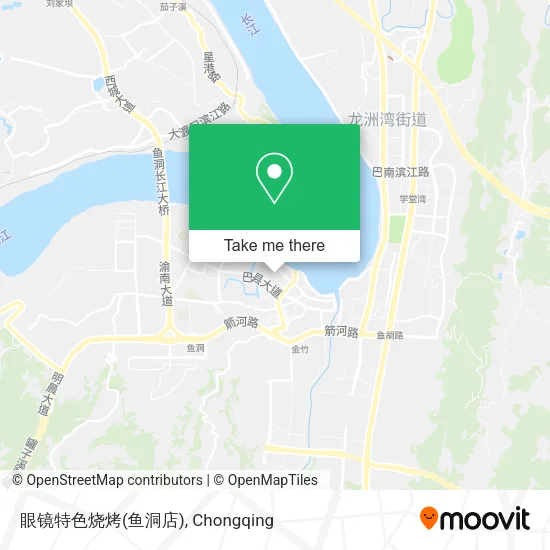 眼镜特色烧烤(鱼洞店) map