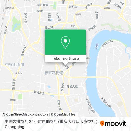 中国农业银行24小时自助银行(重庆大渡口天安支行) map