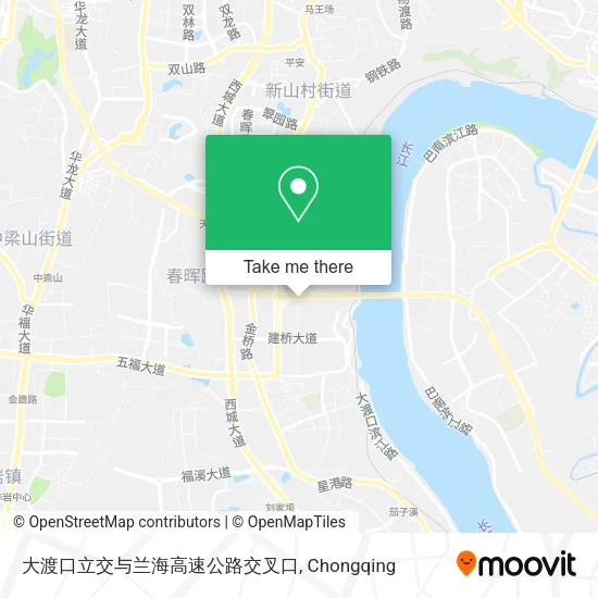 大渡口立交与兰海高速公路交叉口 map
