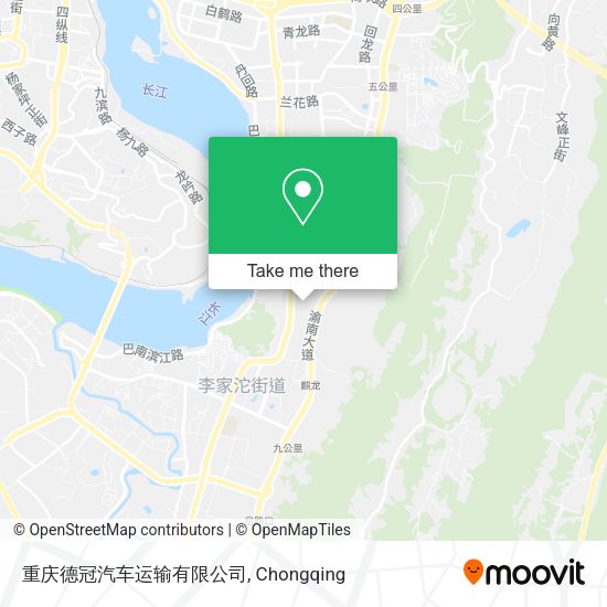 重庆德冠汽车运输有限公司 map