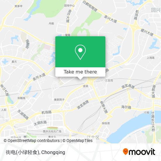 街电(小绿轻食) map