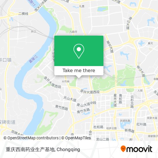 重庆西南药业生产基地 map