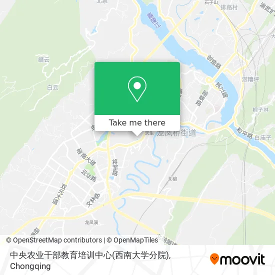 中央农业干部教育培训中心(西南大学分院) map