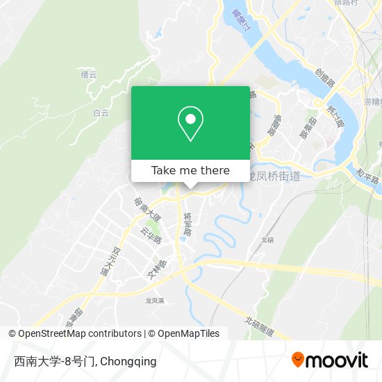西南大学-8号门 map