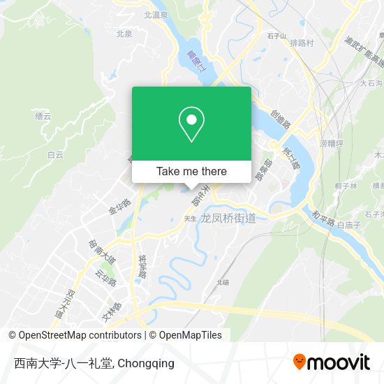 西南大学-八一礼堂 map