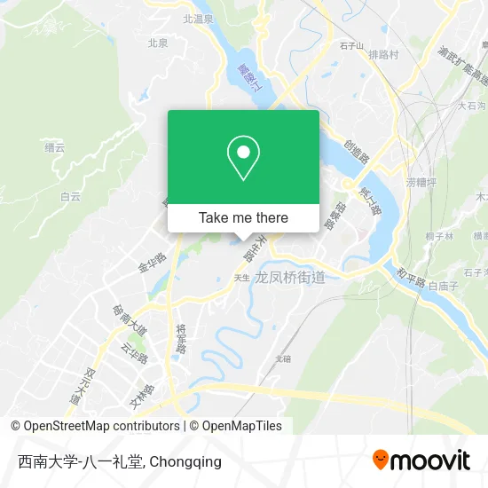西南大学-八一礼堂 map