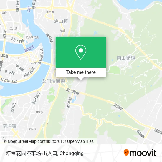 塔宝花园停车场-出入口 map