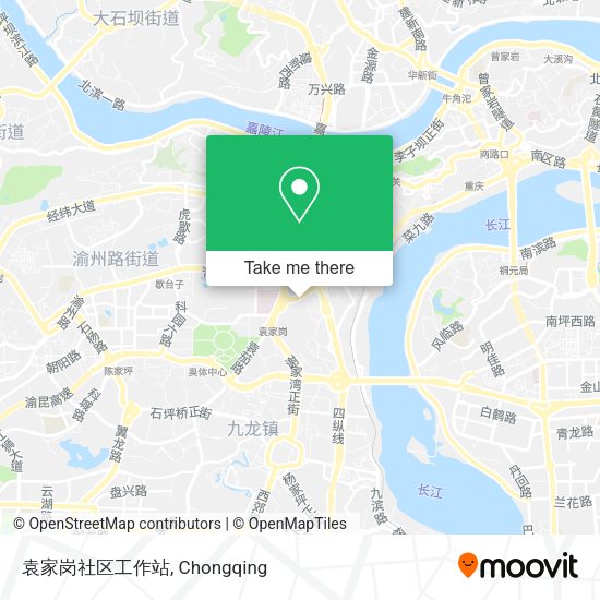 袁家岗社区工作站 map