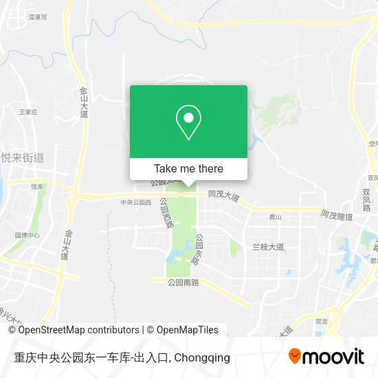 重庆中央公园东一车库-出入口 map