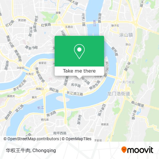 华权王牛肉 map