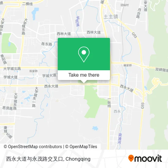 西永大道与永茂路交叉口 map