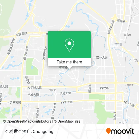 金粉世金酒店 map
