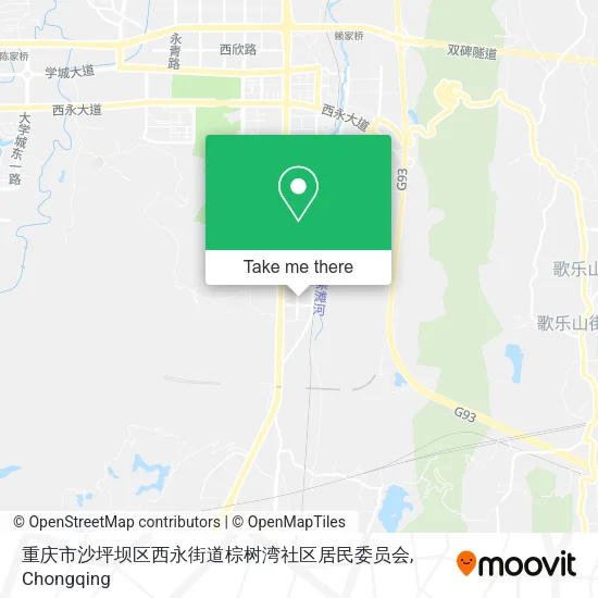 重庆市沙坪坝区西永街道棕树湾社区居民委员会 map