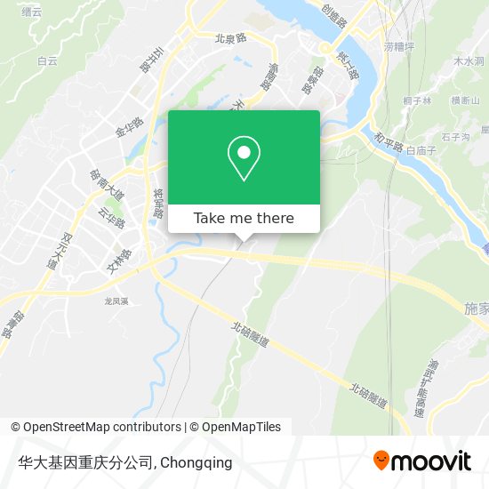华大基因重庆分公司 map