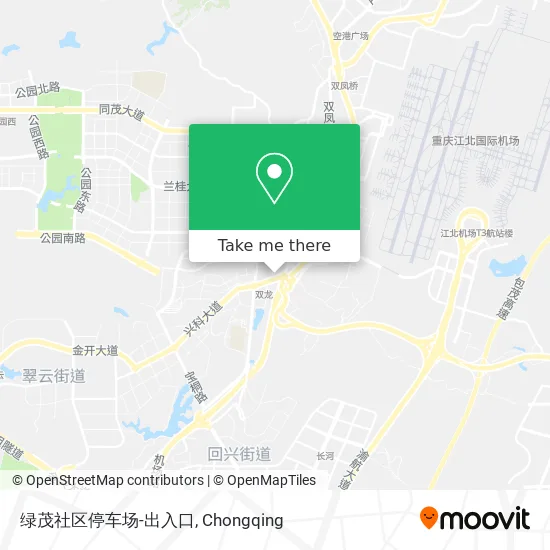 绿茂社区停车场-出入口 map