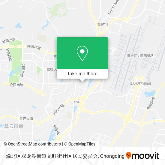 渝北区双龙湖街道龙旺街社区居民委员会 map