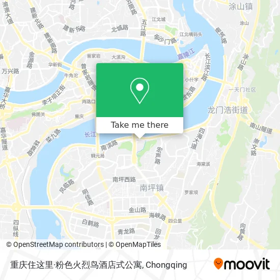 重庆住这里·粉色火烈鸟酒店式公寓 map