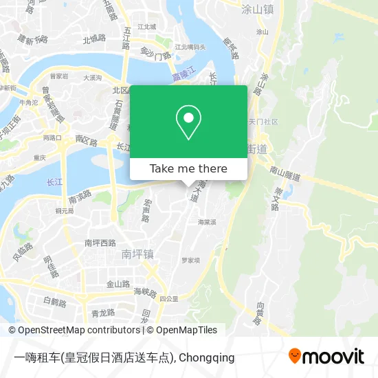 一嗨租车(皇冠假日酒店送车点) map