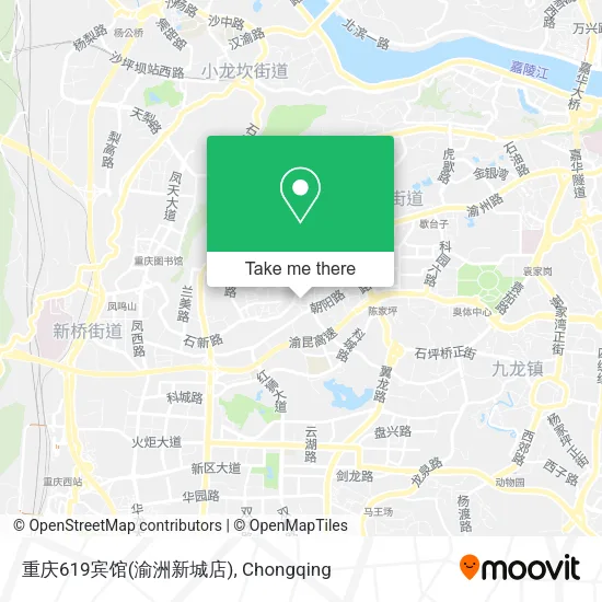重庆619宾馆(渝洲新城店) map