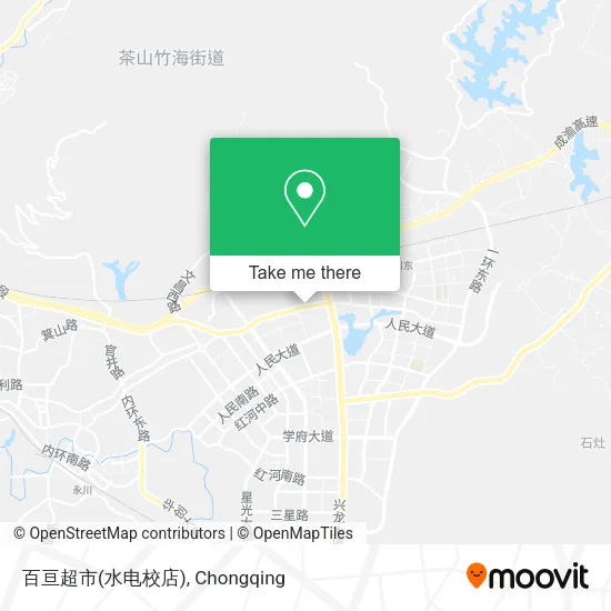 百亘超市(水电校店) map
