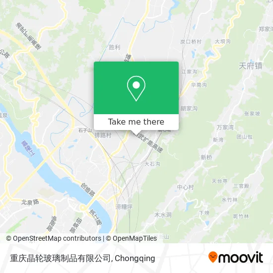 重庆晶轮玻璃制品有限公司 map