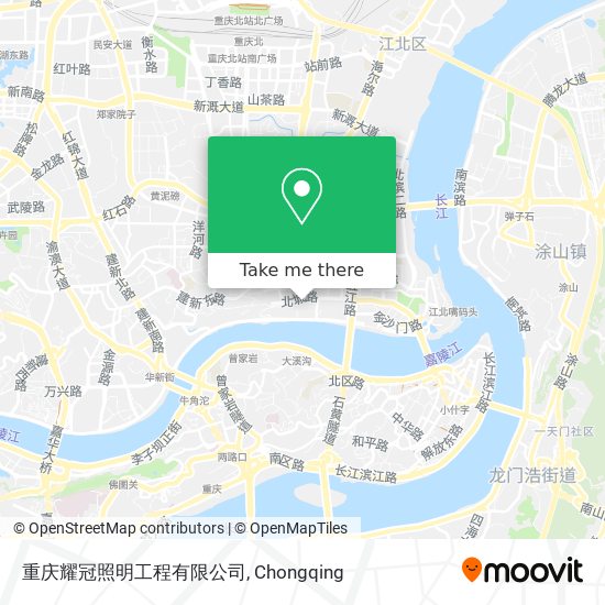 重庆耀冠照明工程有限公司 map