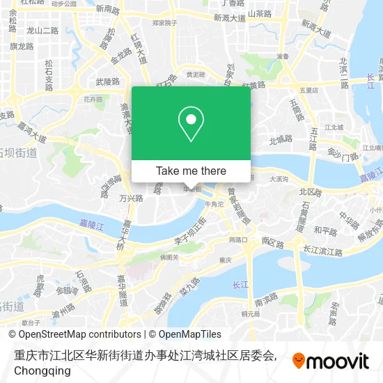 重庆市江北区华新街街道办事处江湾城社区居委会 map