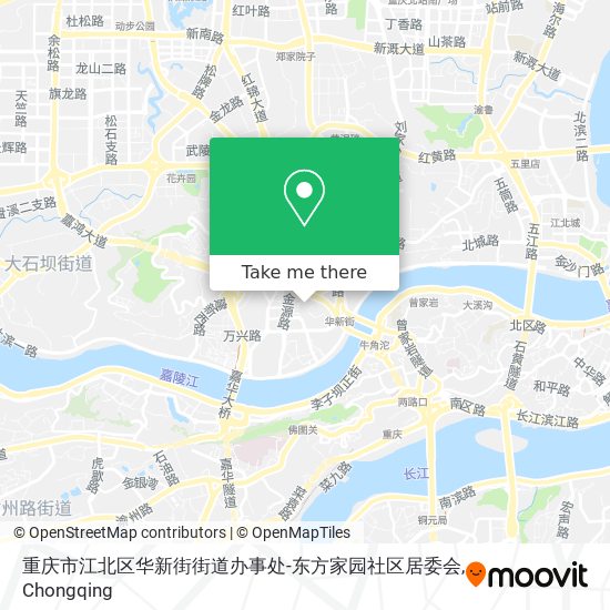 重庆市江北区华新街街道办事处-东方家园社区居委会 map