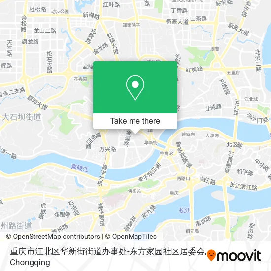 重庆市江北区华新街街道办事处-东方家园社区居委会 map