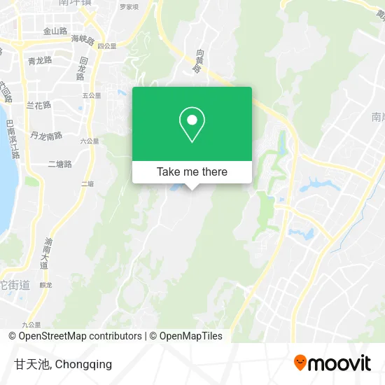 甘天池 map