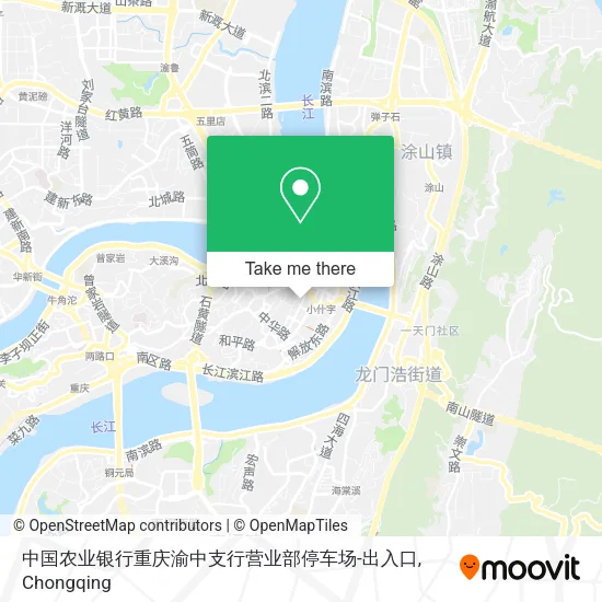 中国农业银行重庆渝中支行营业部停车场-出入口 map