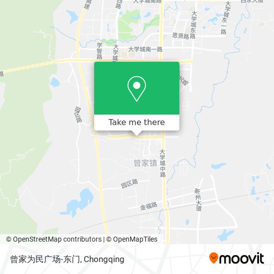 曾家为民广场-东门 map