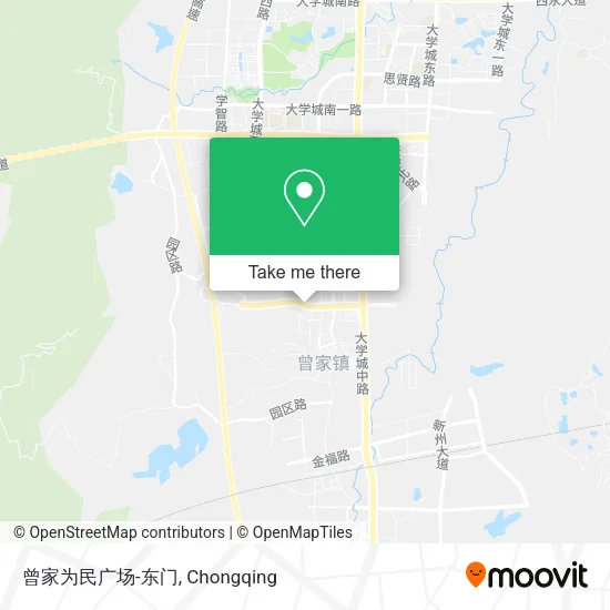 曾家为民广场-东门 map
