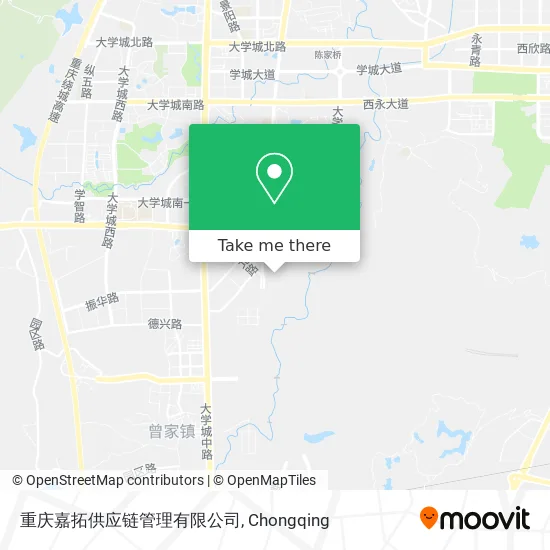 重庆嘉拓供应链管理有限公司 map