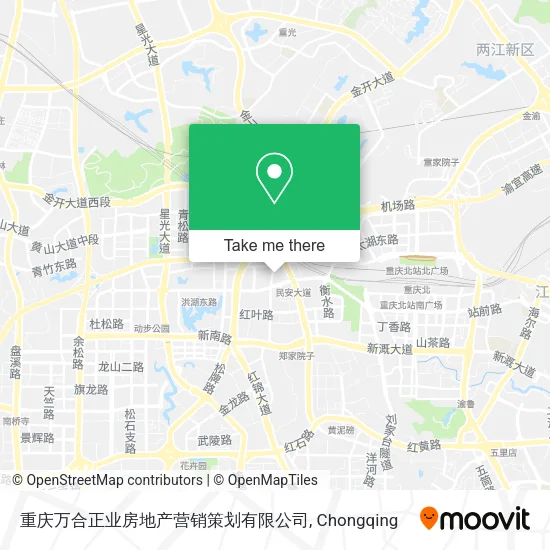 重庆万合正业房地产营销策划有限公司 map