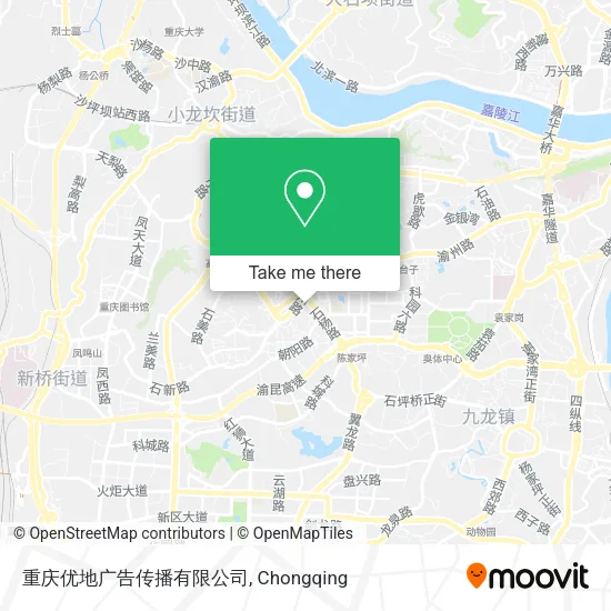重庆优地广告传播有限公司 map