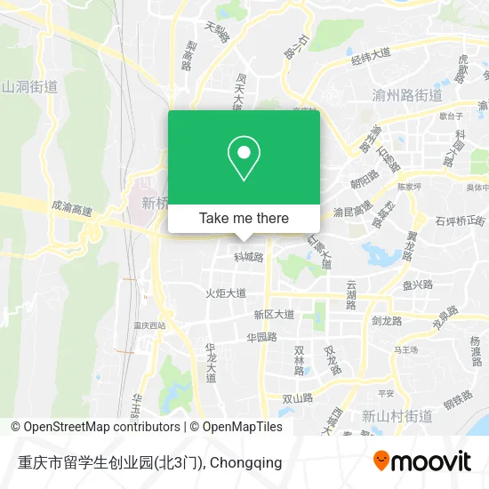 重庆市留学生创业园(北3门) map