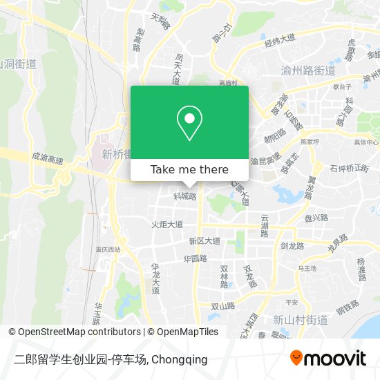 二郎留学生创业园-停车场 map