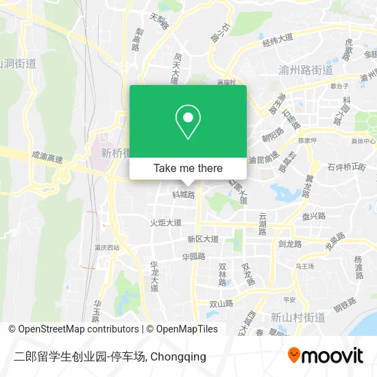 二郎留学生创业园-停车场 map