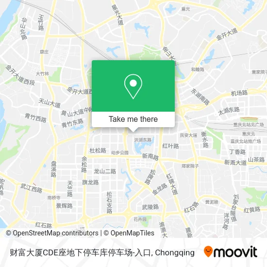 财富大厦CDE座地下停车库停车场-入口 map