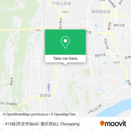 415路(民安华福e区-重庆西站) map