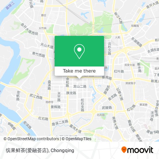 缤果鲜茶(爱融荟店) map