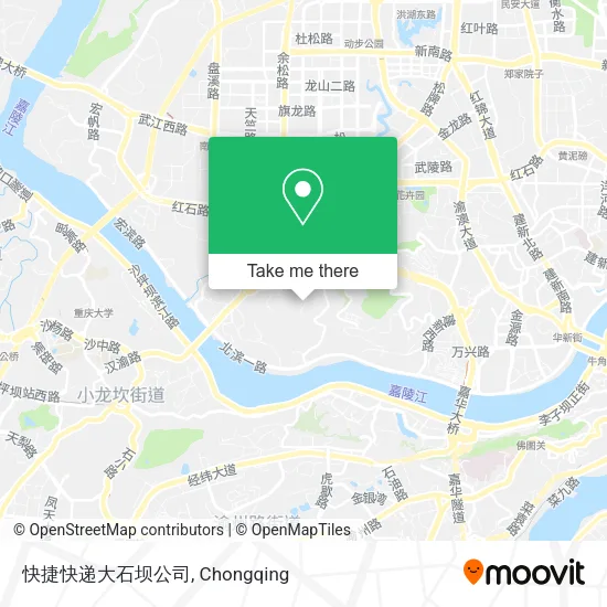 快捷快递大石坝公司 map