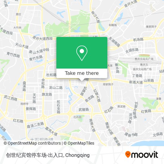 创世纪宾馆停车场-出入口 map