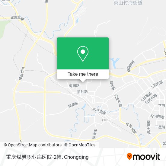 重庆煤炭职业病医院-2幢 map