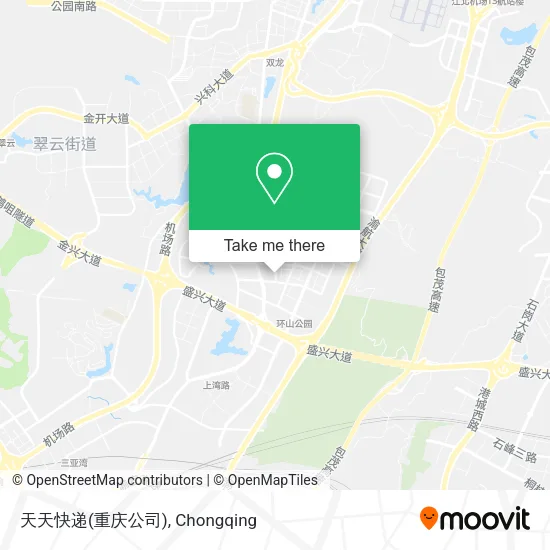 天天快递(重庆公司) map