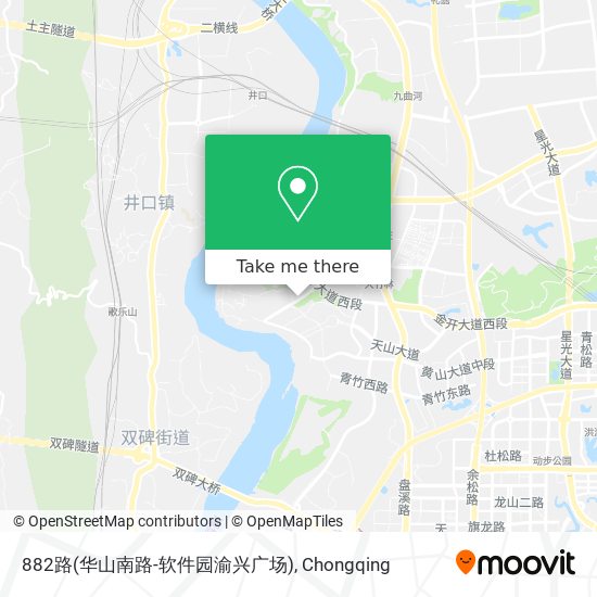 882路(华山南路-软件园渝兴广场) map