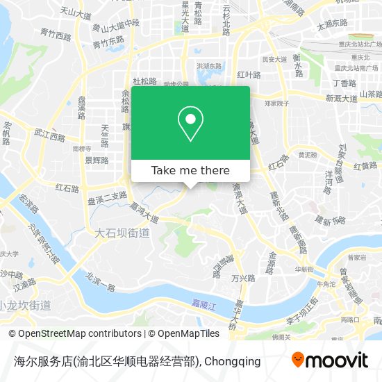 海尔服务店(渝北区华顺电器经营部) map