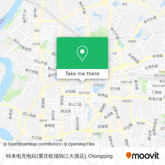 特来电充电站(重庆欧瑞锦江大酒店) map