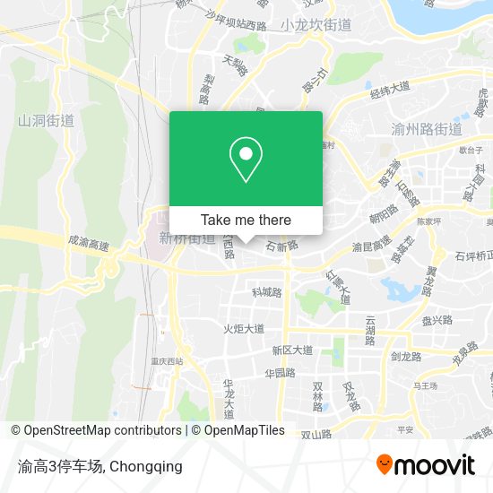 渝高3停车场 map